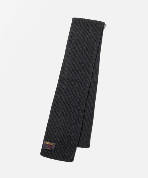 TWEED MILL(ツイードミル)の「TWEEDMILL Hinchliffe Lambswool Rib Scarf  ツイードミル ヒンチクリフ ラムウール リブ ストール(ストール/ショール・レディース・ライトベージュ/チャコール/ダークブラウン系1/ブラック・ONE SIZE)」の18枚目の写真