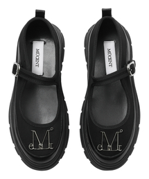 MUCENT（ムセント）の「ティリアメタルロゴポイントメリージェーンシューズ（バレエシューズ）」