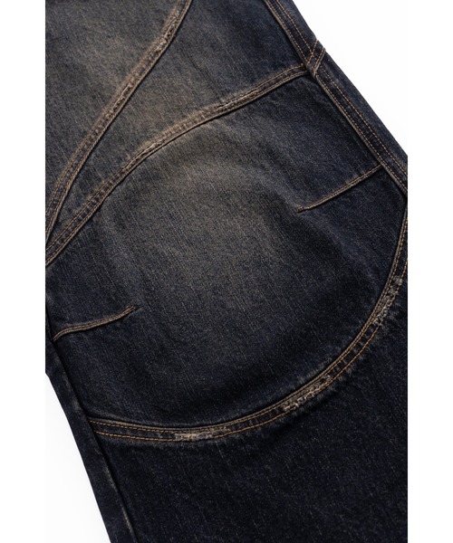 SUPPLIER(サプライヤー)の「デニム|Switching Pierced Baggy Jeans|SUPPLIER(デニムパンツ・メンズ・ブラック/ブルー・SMALL/MEDIUM/LARGE/X-LARGE)」の8枚目の写真