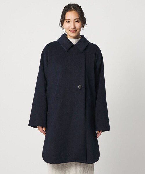 セール】ニットビーバー ステンカラーコート ＜A DAY IN THE LIFE