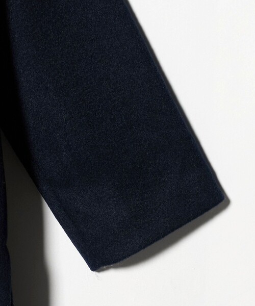 A DAY IN THE LIFE UNITED ARROWS(アデイインザライフユナイテッドアローズ)の「ニットビーバー ステンカラーコート <A DAY IN THE LIFE>(ステンカラーコート・レディース・ナチュラル/その他1/ネイビー・FREE)」の14枚目の写真