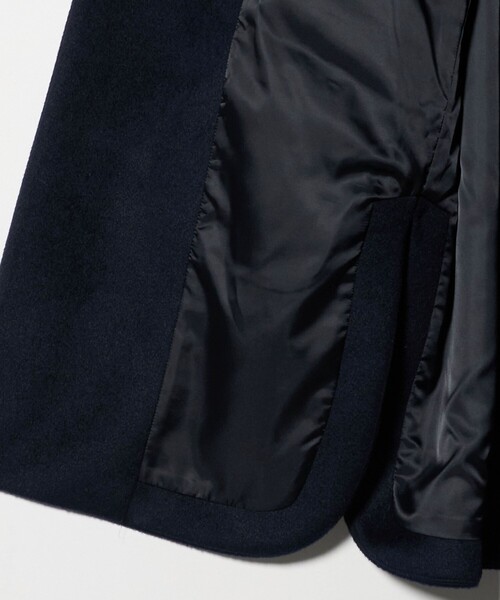 A DAY IN THE LIFE UNITED ARROWS(アデイインザライフユナイテッドアローズ)の「ニットビーバー ステンカラーコート <A DAY IN THE LIFE>(ステンカラーコート・レディース・ナチュラル/その他1/ネイビー・FREE)」の16枚目の写真