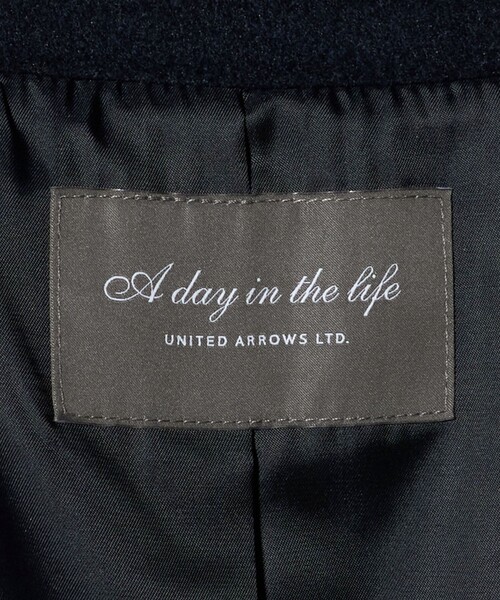 A DAY IN THE LIFE UNITED ARROWS(アデイインザライフユナイテッドアローズ)の「ニットビーバー ステンカラーコート <A DAY IN THE LIFE>(ステンカラーコート・レディース・ナチュラル/その他1/ネイビー・FREE)」の19枚目の写真