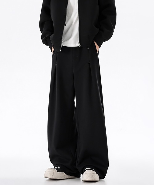 SBG（エスビー）の「SBG タックバギースラックスパンツ（スラックス・メンズ・ブラック・MEDIUM/SMALL/LARGE）」の2枚目の写真