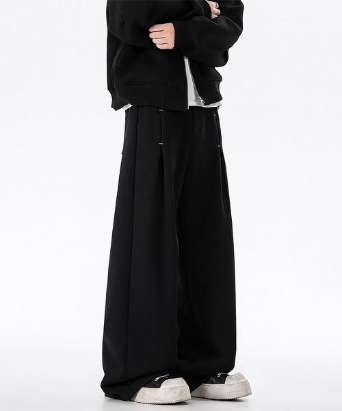 SBG（エスビー）の「SBG タックバギースラックスパンツ（スラックス・メンズ・ブラック・MEDIUM/SMALL/LARGE）」の4枚目の写真