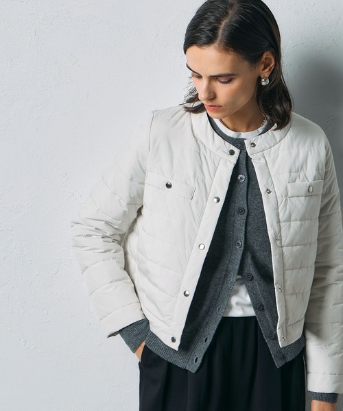 N.O.R.C（ノーク）の「中綿ショートキルトコート【ファンクション】（その他アウター・レディース・アイボリー/ブラック・フリー）」の14枚目の写真