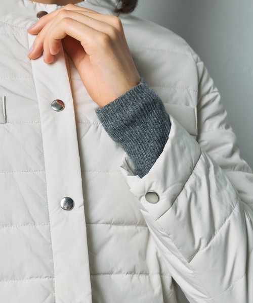 N.O.R.C（ノーク）の「中綿ショートキルトコート【ファンクション】（その他アウター・レディース・アイボリー/ブラック・フリー）」の21枚目の写真