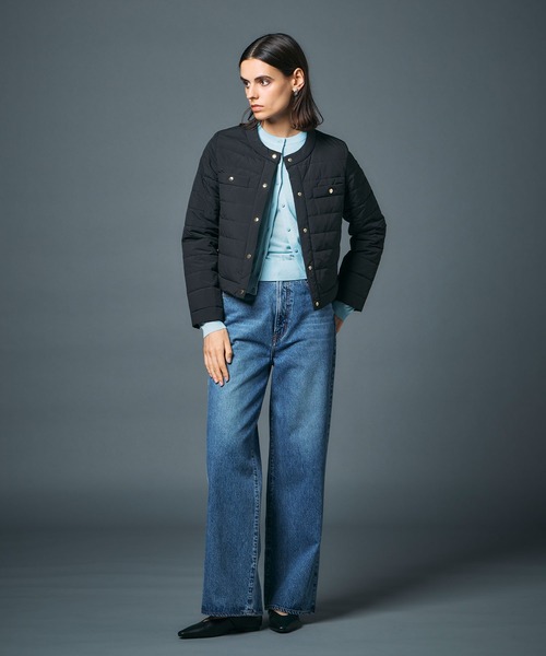 N.O.R.C（ノーク）の「中綿ショートキルトコート【ファンクション】（その他アウター・レディース・アイボリー/ブラック・フリー）」の5枚目の写真