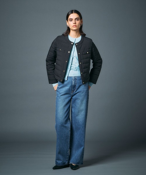 N.O.R.C（ノーク）の「中綿ショートキルトコート【ファンクション】（その他アウター・レディース・アイボリー/ブラック・フリー）」の6枚目の写真