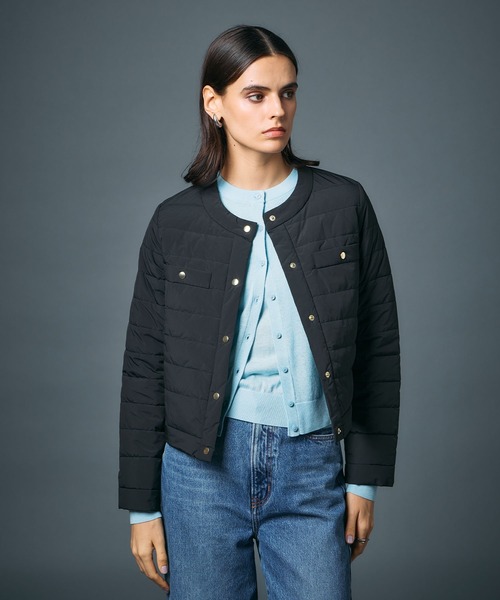 N.O.R.C（ノーク）の「中綿ショートキルトコート【ファンクション】（その他アウター・レディース・アイボリー/ブラック・フリー）」の8枚目の写真