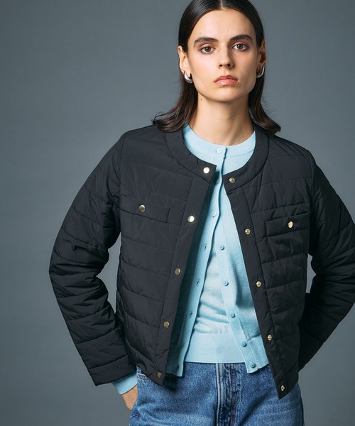 N.O.R.C（ノーク）の「中綿ショートキルトコート【ファンクション】（その他アウター・レディース・アイボリー/ブラック・フリー）」の10枚目の写真