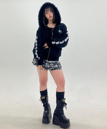 OY ゴシッククロスジップパーカー OY/オーワイ』 GOTHIC CROSS HOODIE ZIP UP/ゴシッククロスジップ