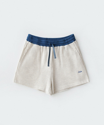 ANDNEEDS（アンドニーズ）の「Pebble waffle half pants (white melange)（その他パンツ）」