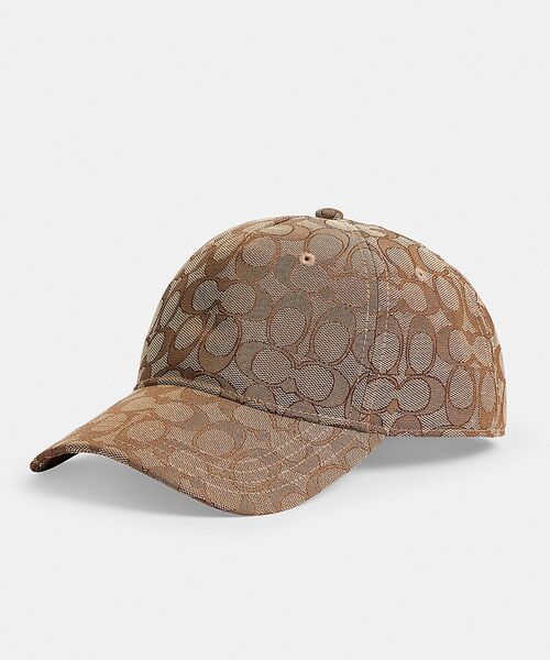 COACH(コーチ)の「シグネチャー ジャカード ベースボール ハット(キャップ・レディース・ベージュ系その他・ONE)」の2枚目の写真