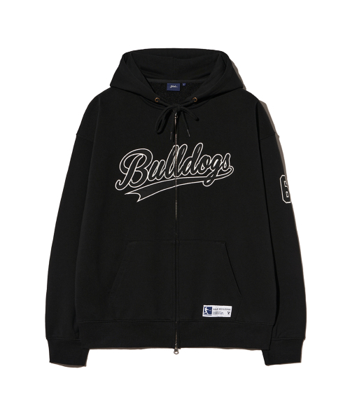 YALE(イェール)の「64 ブルドッグス ベースボール フードジップアップ_ブラック(パーカー・レディース・その他・SMALL/MEDIUM/LARGE/X-LARGE)」の2枚目の写真