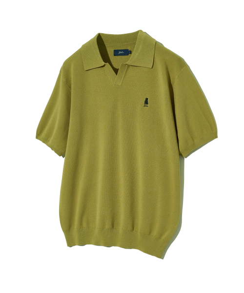 YALE(イェール)の「コンフォートクールスリットネックポロニットオリーブ(Tシャツ/カットソー・レディース・その他・SMALL/MEDIUM/LARGE/X-LARGE)」の1枚目の写真