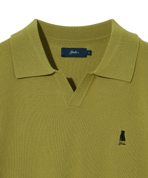 YALE(イェール)の「コンフォートクールスリットネックポロニットオリーブ(Tシャツ/カットソー・レディース・その他・SMALL/MEDIUM/LARGE/X-LARGE)」の5枚目の写真