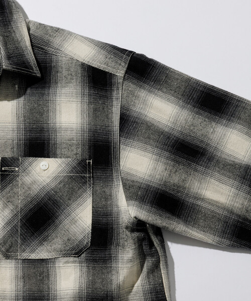 FREAK'S STORE（フリークスストア）の「FREAK'S STORE/フリークスストア チェック フランネル ワークシャツ（シャツ/ブラウス・メンズ・ブラック/ワインレッド/ブラウン・LARGE/MEDIUM）」の21枚目の写真