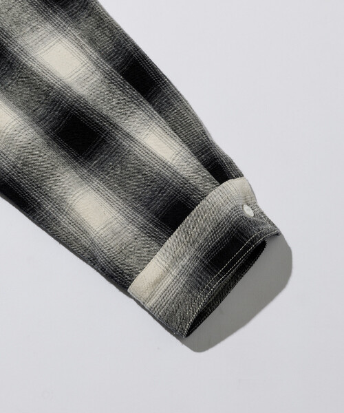 FREAK'S STORE（フリークスストア）の「FREAK'S STORE/フリークスストア チェック フランネル ワークシャツ（シャツ/ブラウス・メンズ・ブラック/ワインレッド/ブラウン・LARGE/MEDIUM）」の20枚目の写真