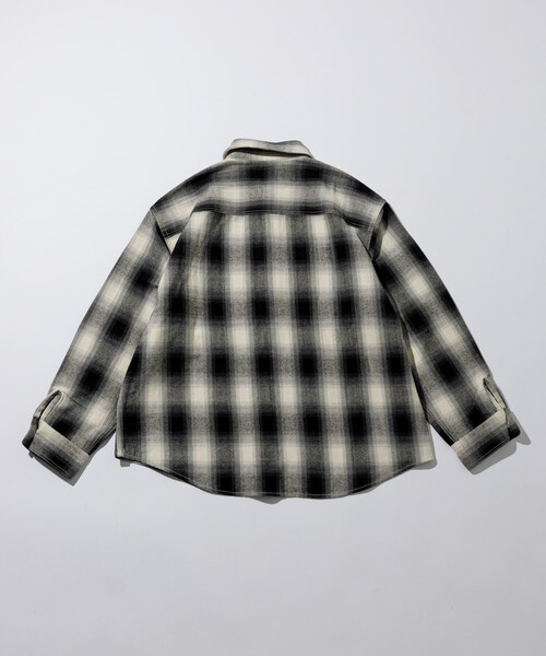 FREAK'S STORE（フリークスストア）の「FREAK'S STORE/フリークスストア チェック フランネル ワークシャツ（シャツ/ブラウス・メンズ・ブラック/ワインレッド/ブラウン・LARGE/MEDIUM）」の18枚目の写真