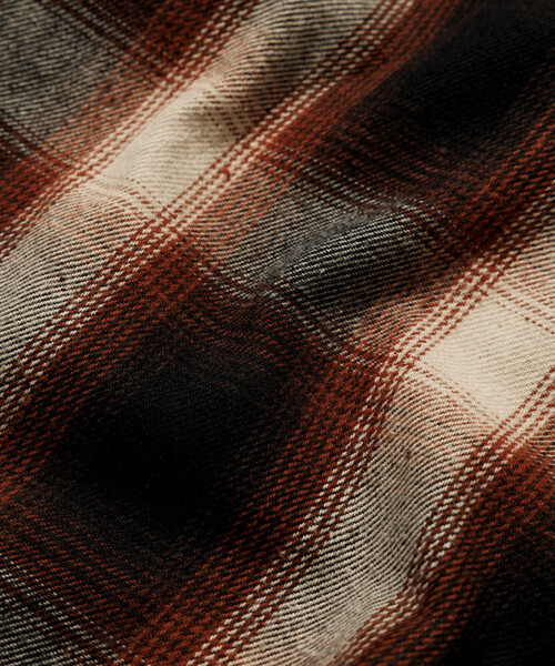 FREAK'S STORE（フリークスストア）の「FREAK'S STORE/フリークスストア チェック フランネル ワークシャツ（シャツ/ブラウス・メンズ・ブラック/ワインレッド/ブラウン・LARGE/MEDIUM）」の13枚目の写真