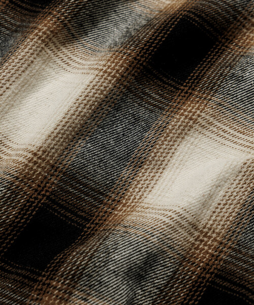 FREAK'S STORE（フリークスストア）の「FREAK'S STORE/フリークスストア チェック フランネル ワークシャツ（シャツ/ブラウス・メンズ・ブラック/ワインレッド/ブラウン・LARGE/MEDIUM）」の11枚目の写真