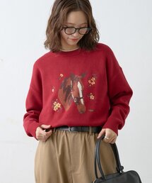 GEVACO | 【GEVACO】フラワーホースジャガードニット(ニット/セーター)