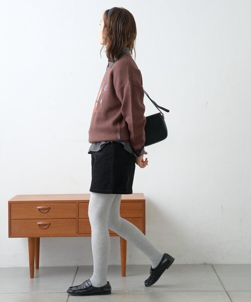 GEVACO（ゲバコ）の「【GEVACO】フラワーホースジャガードニット（ニット/セーター・レディース・ブラウン/レッド・ONE SIZE）」の12枚目の写真