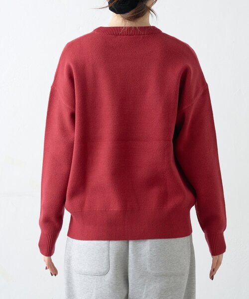 GEVACO（ゲバコ）の「【GEVACO】フラワーホースジャガードニット（ニット/セーター・レディース・ブラウン/レッド・ONE SIZE）」の16枚目の写真