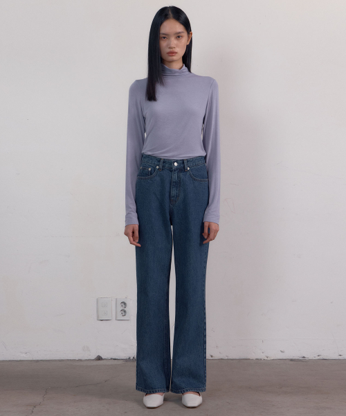 38COMEONCOMMON(38カモンコモン)の「Symbol Straight Denim Pants (Blue)(その他パンツ・レディース・その他・LARGE)」の4枚目の写真