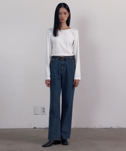 38COMEONCOMMON(38カモンコモン)の「Symbol Straight Denim Pants (Blue)(その他パンツ・レディース・その他・LARGE)」の5枚目の写真
