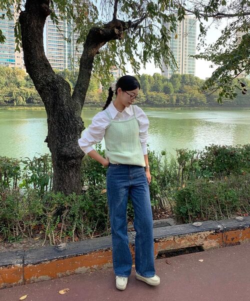 38COMEONCOMMON(38カモンコモン)の「Symbol Straight Denim Pants (Blue)(その他パンツ・レディース・その他・LARGE)」の15枚目の写真