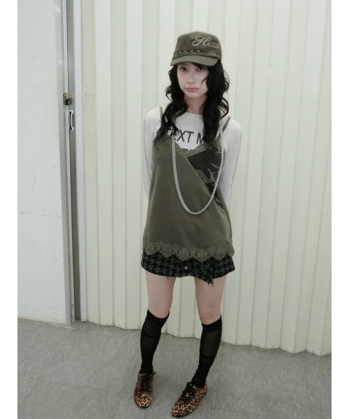 HETIT(ヘティ)の「コットンレーススリップ(カモ)(Tシャツ/カットソー・レディース・その他・FREE)」の2枚目の写真