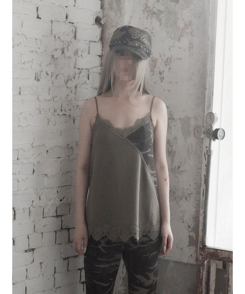 HETIT(ヘティ)の「コットンレーススリップ(カモ)(Tシャツ/カットソー・レディース・その他・FREE)」の5枚目の写真