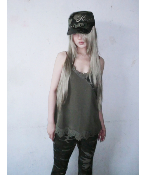 HETIT(ヘティ)の「コットンレーススリップ(カモ)(Tシャツ/カットソー・レディース・その他・FREE)」の7枚目の写真