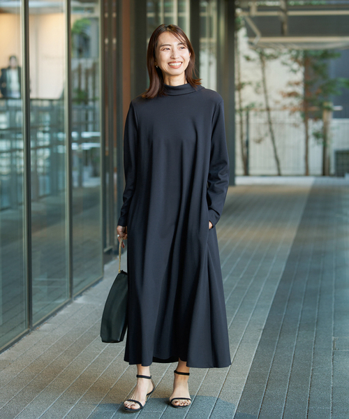 ヴェルメイユ パー イエナ VERMEIL par iena VERMEIL モノグラムエコ MI3651#未使用*ヴェルメイユパーイエナ*IENA*ギャザースリーブワンピース*ロング丈*七分袖*定価2.3万円+税*ピンク系*サイズF