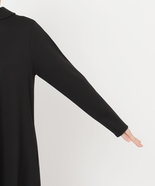 VERMEIL par iena（ヴェルメイユパーイエナ）の「《追加》2WAYロールカラーワンピース（ワンピース・レディース・ネイビー/ブラック・38/36）」の21枚目の写真