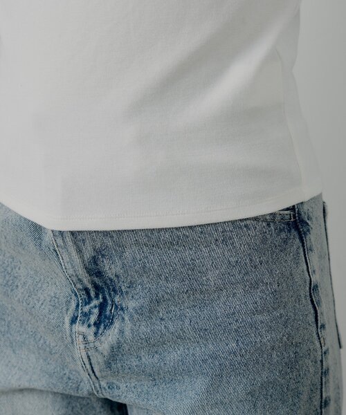 Chico（チコ）の「カップ付きレースコンパクトトップス（Tシャツ/カットソー・レディース・グレー/ブラック/アイボリー/ピンク・MEDIUM/SMALL）」の12枚目の写真