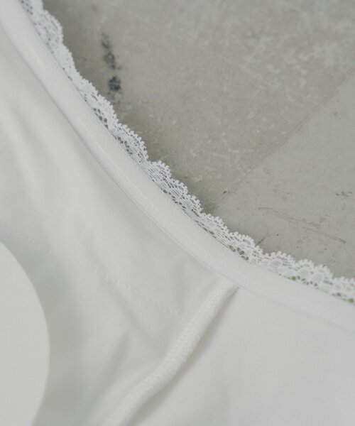 Chico（チコ）の「カップ付きレースコンパクトトップス（Tシャツ/カットソー・レディース・グレー/ブラック/アイボリー/ピンク・MEDIUM/SMALL）」の13枚目の写真