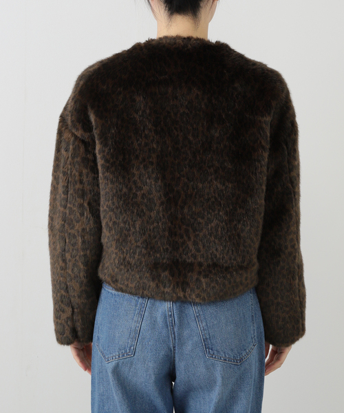 セール】TICCA / ティッカ レオパードファーショートコート（その他