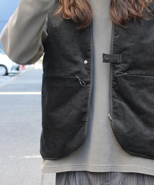 rajabrooke（ラジャブルック）の「rajabrooke / ラジャブルック CORDUROY VEST（その他アウター・メンズ・ブラック・LARGE/MEDIUM）」の14枚目の写真