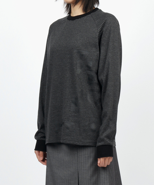 SUNNECT（ソネクト）の「EIGHTS Striped LS Tee - Black（Tシャツ/カットソー・レディース・その他・1）」の3枚目の写真