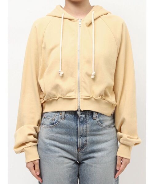 Ungrid（アングリッド）の「ダブルジップショートパーカー（パーカー・レディース・チャコールグレー/イエロー/ライトグレー・FREE）」の11枚目の写真