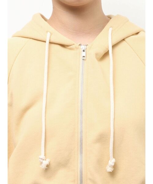 Ungrid（アングリッド）の「ダブルジップショートパーカー（パーカー・レディース・チャコールグレー/イエロー/ライトグレー・FREE）」の14枚目の写真