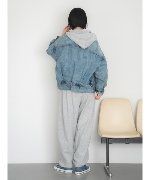 Ungrid（アングリッド）の「ダブルジップショートパーカー（パーカー・レディース・チャコールグレー/イエロー/ライトグレー・FREE）」の5枚目の写真