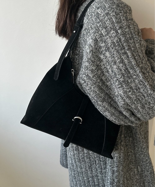 Maison Margielaフェイクスエードベルト バッグ apres jour clair】フェイクスエードベルトバッグ（ハンドバッグ