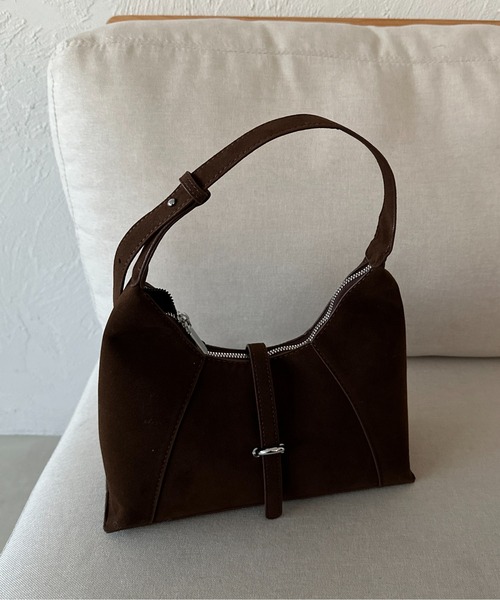 apres jour clair（アプレジュールクレア）の「【apres jour clair】フェイクスエードベルトバッグ（ハンドバッグ・レディース・ブラウン系その他/ブラック・FREE）」の5枚目の写真