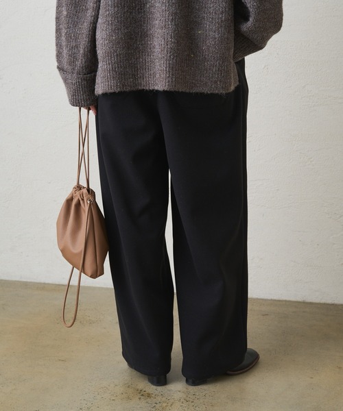 PUAL CE CIN(ピュアルセシン)の「ストレッチ起毛コクーンパンツ(その他パンツ・レディース・ブラウン/ブラック・FREE)」の11枚目の写真