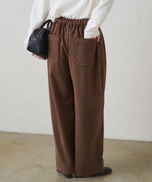 PUAL CE CIN(ピュアルセシン)の「ストレッチ起毛コクーンパンツ(その他パンツ・レディース・ブラウン/ブラック・FREE)」の5枚目の写真