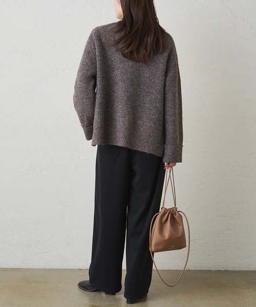 PUAL CE CIN(ピュアルセシン)の「ストレッチ起毛コクーンパンツ(その他パンツ・レディース・ブラウン/ブラック・FREE)」の13枚目の写真